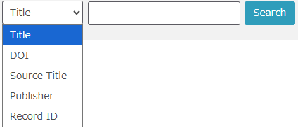 Search box of the Kernel Deposit System